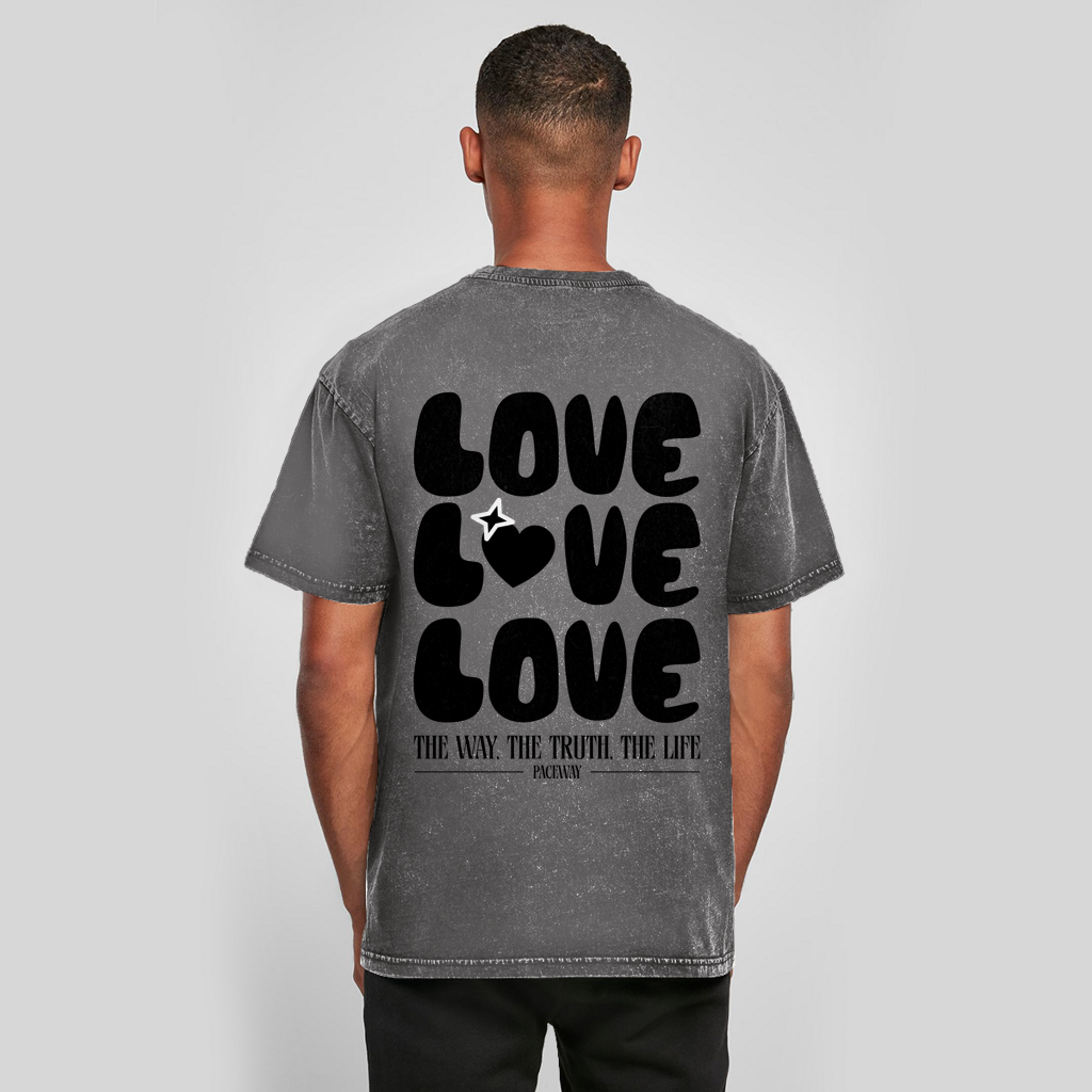 Oversize Washed T-Shirt Love